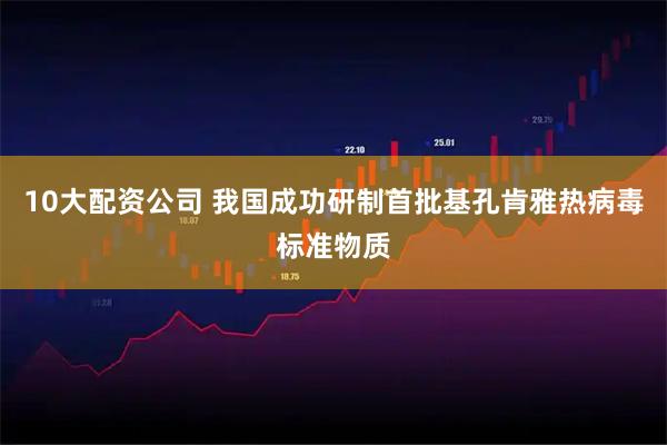10大配资公司 我国成功研制首批基孔肯雅热病毒标准物质